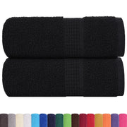 Asciugamani per ospiti FROGN 2 pz | Teli per bagno Nero 30x50 cm 360 g/m2
