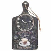 Orologio da parete in legno nero 26x48x2h