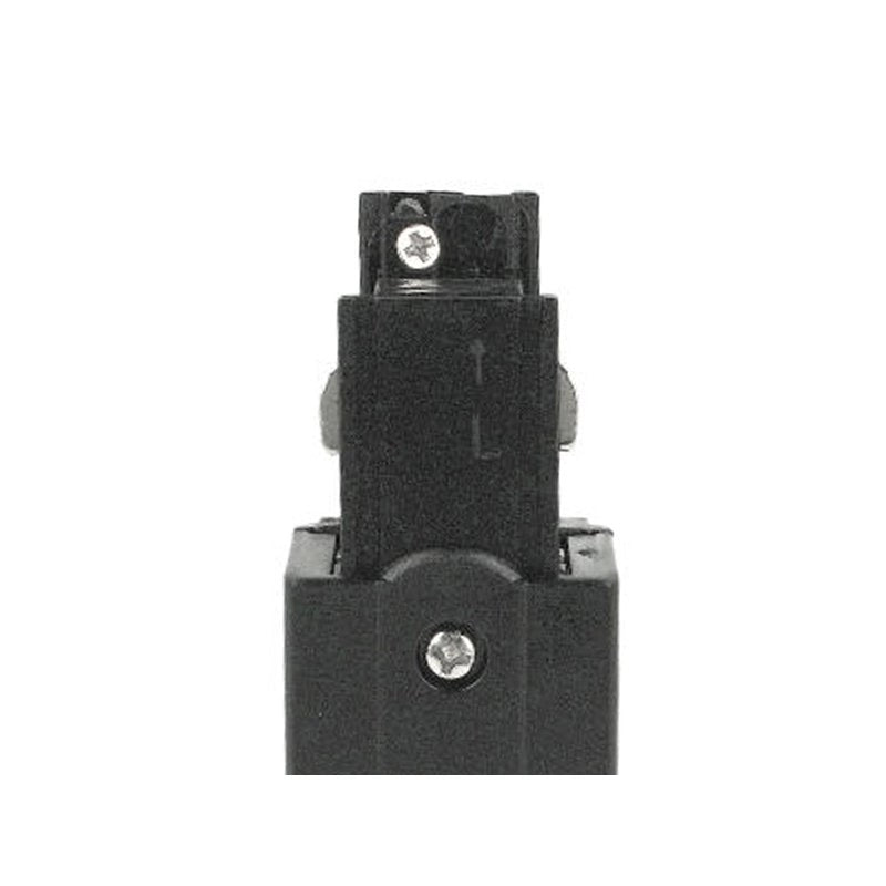 Kit Connettore Alimentazione Sinistra + Terminale Chiusura Colore Nero Per Binario Guida Trifase CB40203