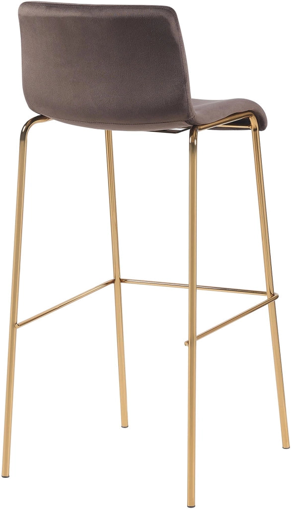 Barhocker Hoover Samt 4-FuЯ Gold