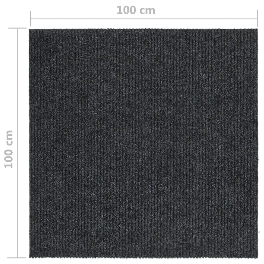 Tappeto Corsia Acchiappa Polvere 100x100 cm Antracite 327165