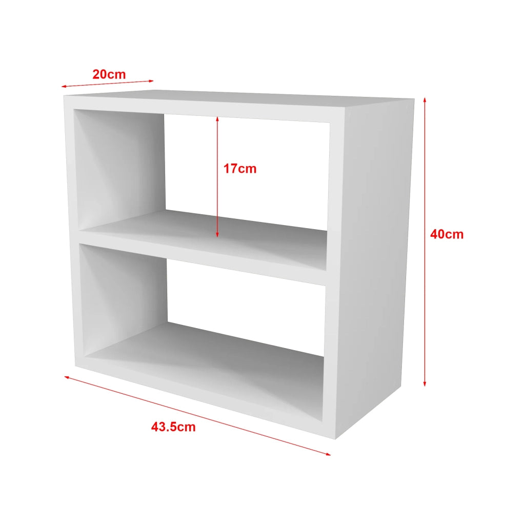 Scaffale da cucina indipendente a 2 ripiani 40 x 43,5 x 20 cm bianco 03_0006965
