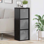 Credenza con cassetto Rovere Nero 30,5 x 27 x 84,5 cm