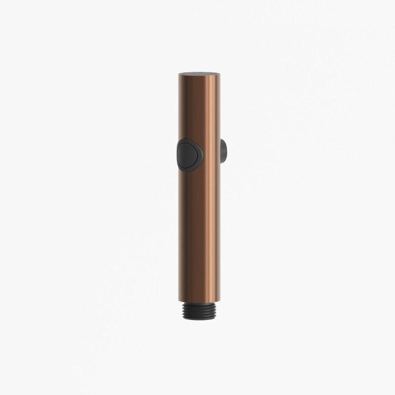 SINED Doccetta Water Oro Rosa Inox per Bidet con Attacco Universale e Getto dAcqua a Pulsante On-Off - Modello Levante