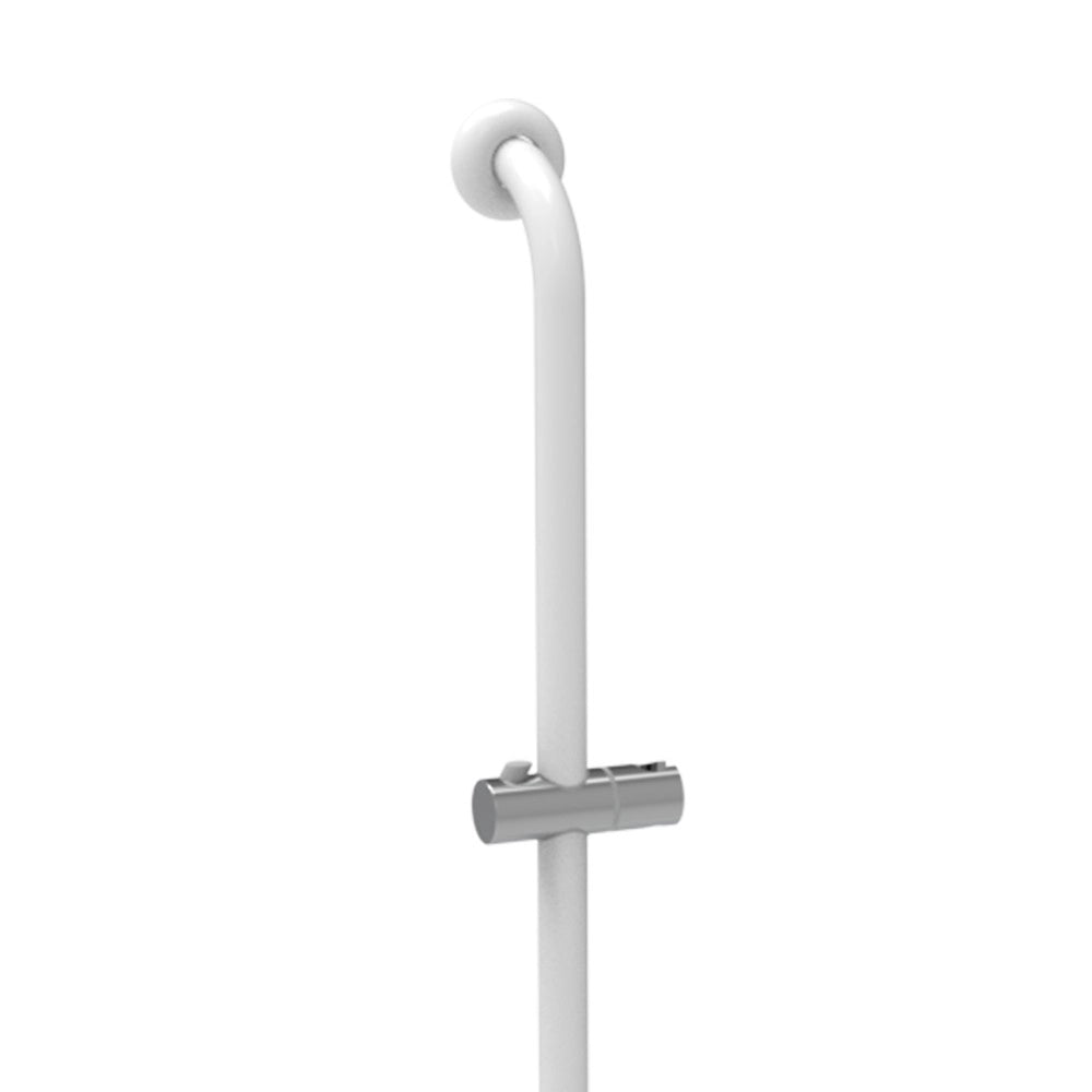 Goman maniglia inox e saliscendi flex bianca
