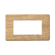 Placca Slim Sottile 4P Serie Moon Colore Legno Scuro Compatibile Con Bticino Axolute Air