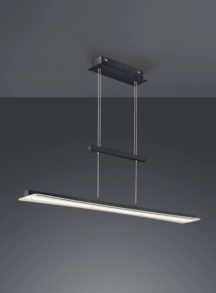 Lampada sospensione LED Smash nera dimmerabile 100 cm