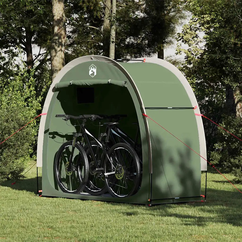 Tenda porta biciclette con tetto Verde 210 x 90 x 174 cm