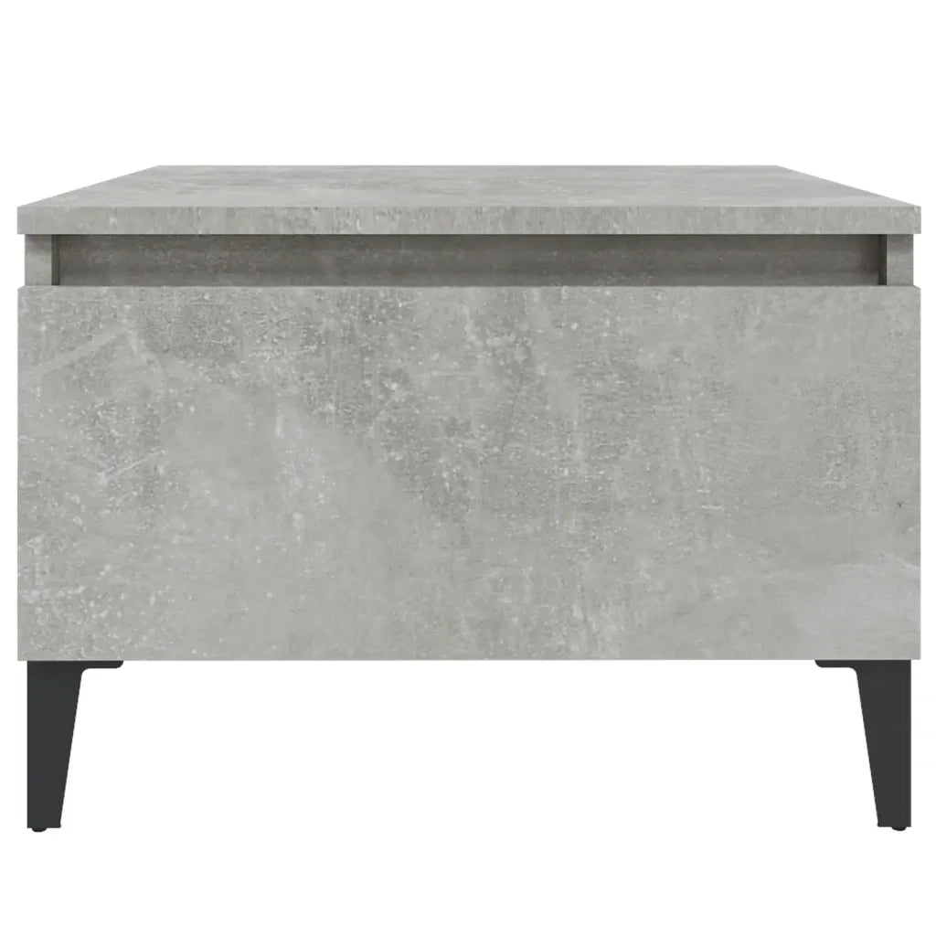 Tavolini 2 pz | Tavolo laterale Grigio Cemento 50x46x35 cm in Legno Multistrato