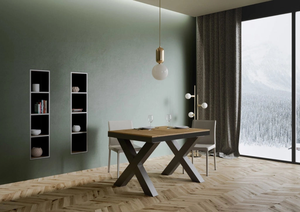 Tavolo Allungabile 120-380x90x77 cm Traffic Evolution Quercia Naturale
