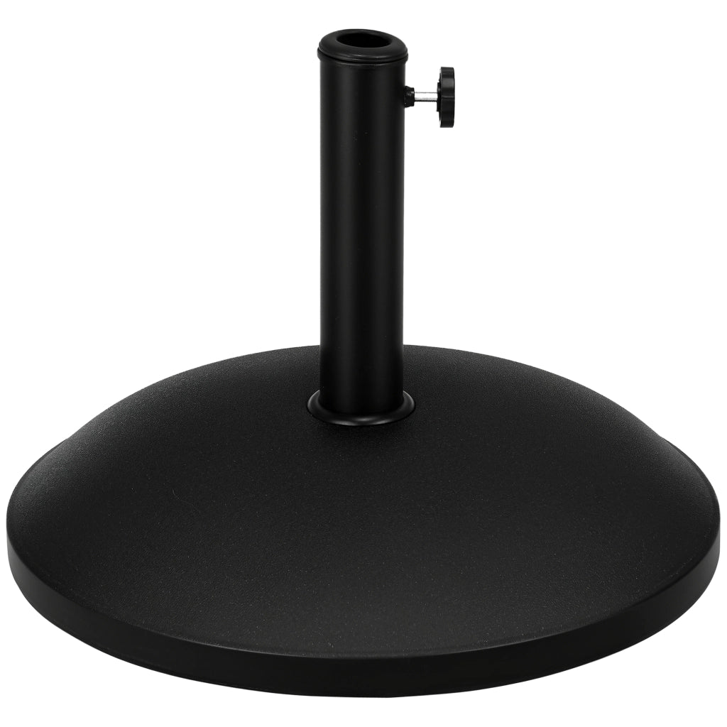 Base per parasole in cemento ¨C zephmum ¨C 25 kg ? 49 x 37 cm nero