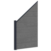 Pannello di Recinzione WPC e Alluminio Grigio 42039062