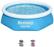 PISCINA GONFIABILE 244 X 61 CM AUTOPORTANTE FUORI TERRA POMPA FILTRO FAST SET
