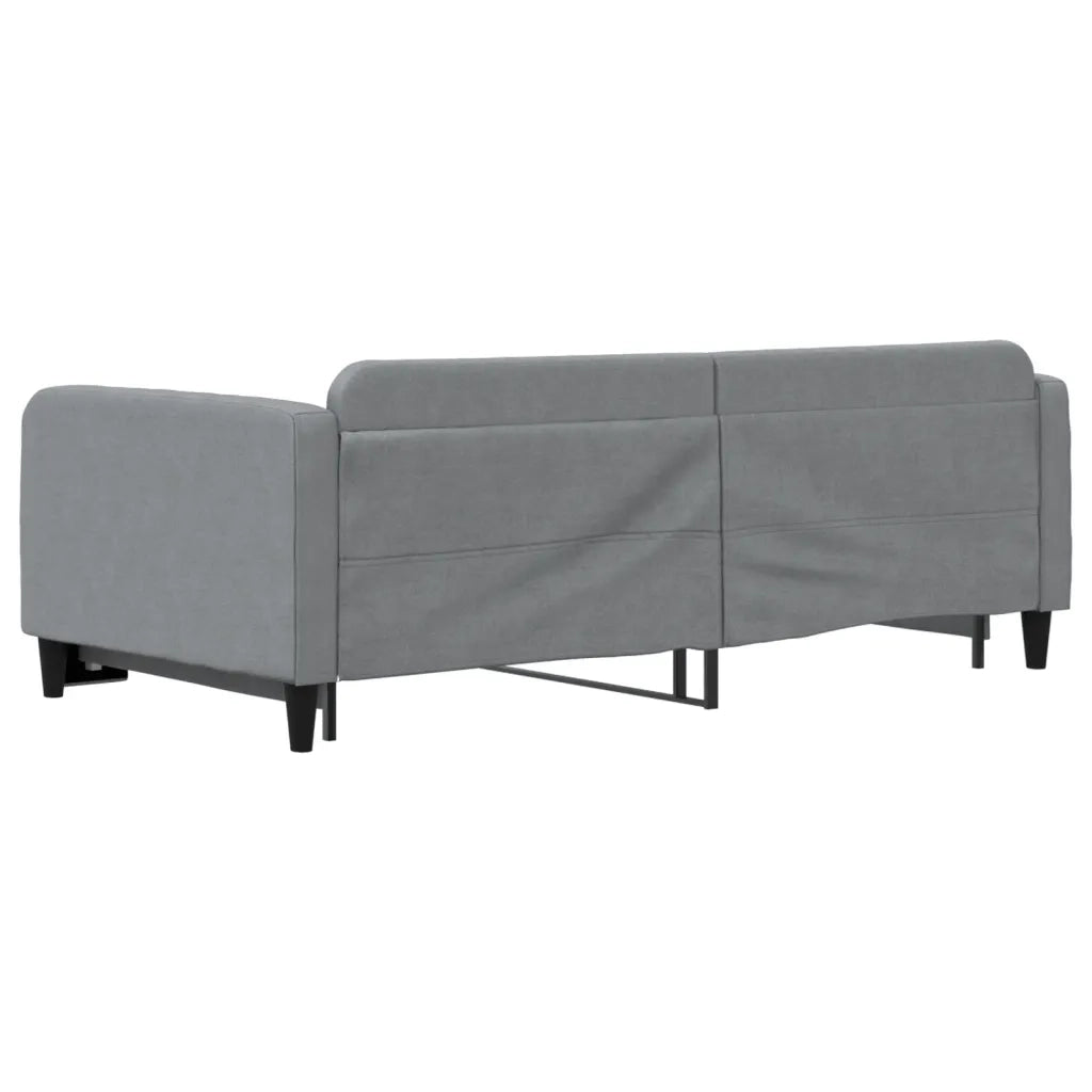 Divano letto | Sof¨¤ letto | Letto singolo Estraibile Grigio Chiaro 100x190 Tessuto