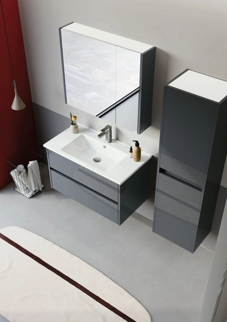 Mobile da bagno "Arno 40" - 40 x 27 x 138 cm - Antracite