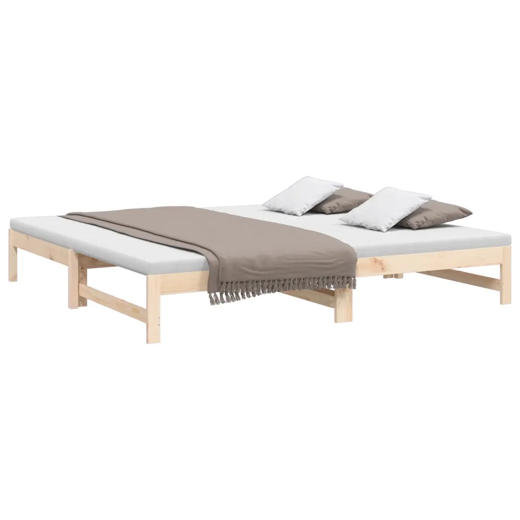 Dormeuse Estraibile 2x(80x200) cm in Legno Massello di Pino 823409