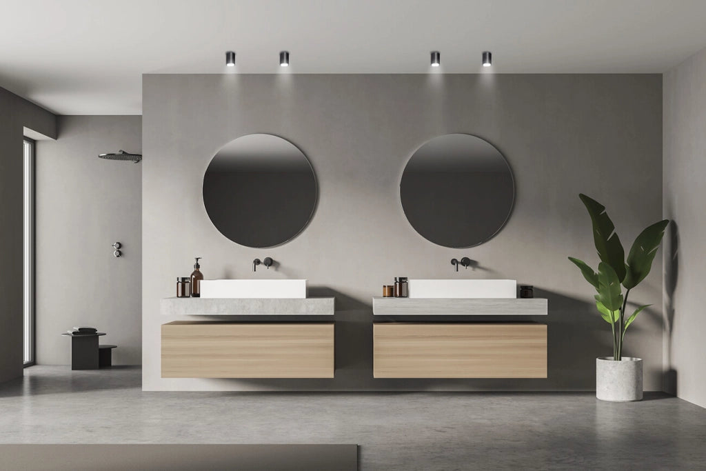 Spot soffitto grafite tondo 9cm IP65 GU10 7W Kanlux