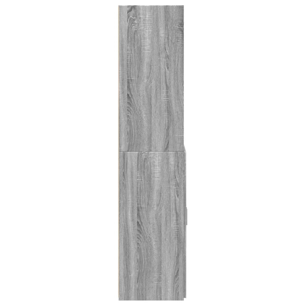Buffet credenza cassettiera armadio mobile contenitore organizer cucina soggiorno salotto rovere Sonoma alto 70 x 42,5 x 185 cm legno ingegnerizzato grigio 02_0035628