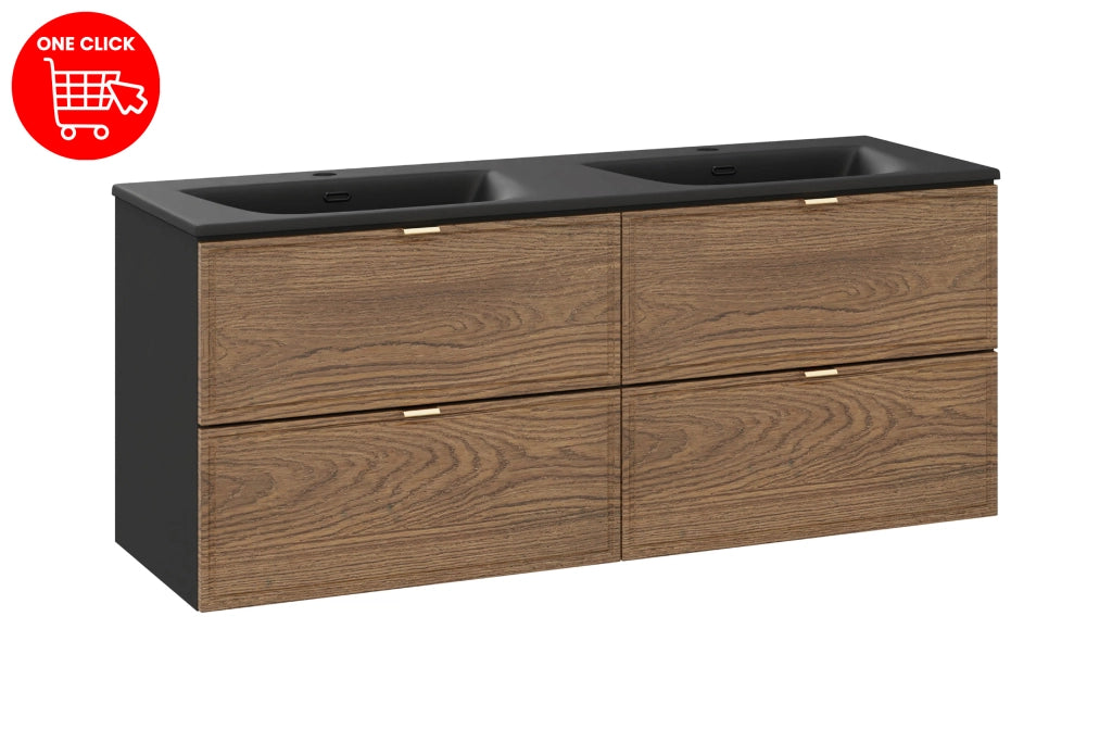 Set mobili bagno 120 cm con lavabo per mobile SKY Talia Casella 120 x 1401 x 46 cm