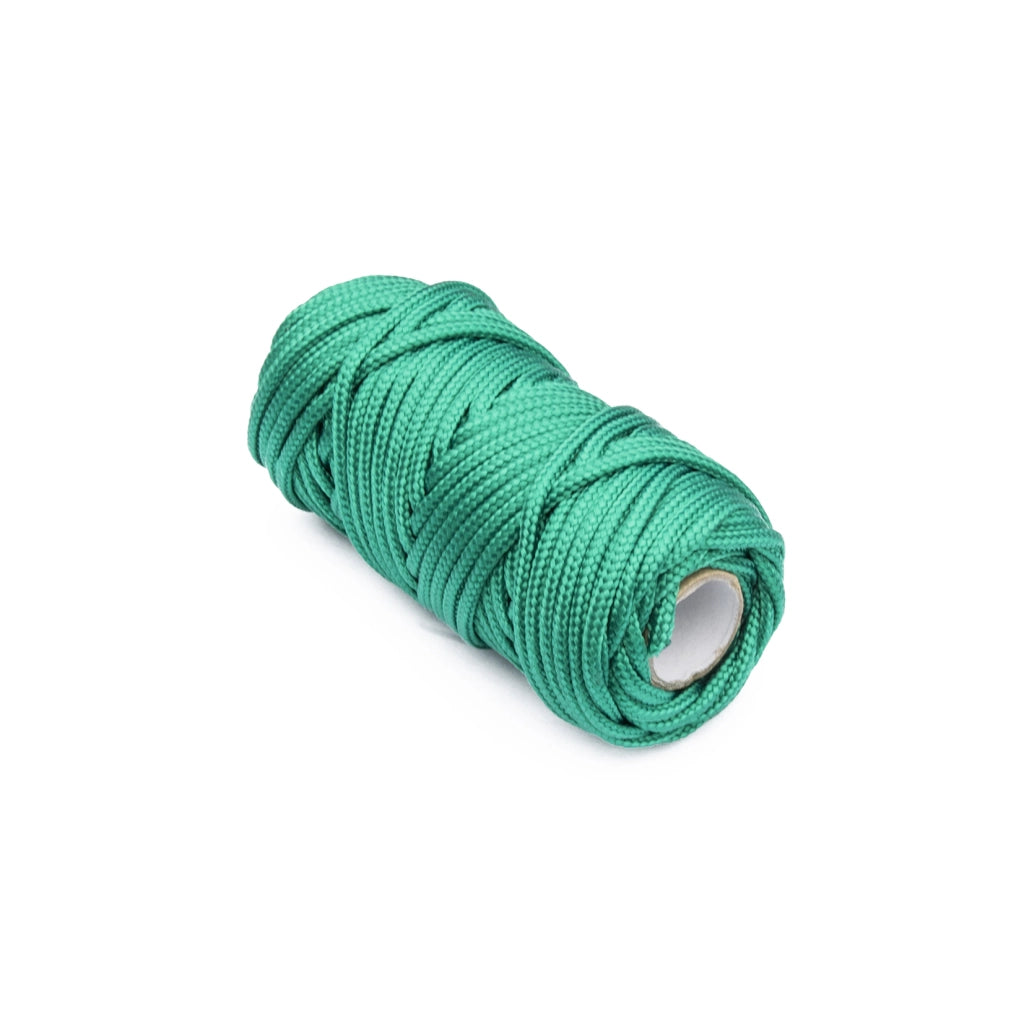 Treccia per veneziana in polipropilene Ã˜ 3 mm. verde 20 mt.