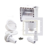 Set skimmer fisso con bocchetta d'aspirazione per piscine con cestello di raccolta