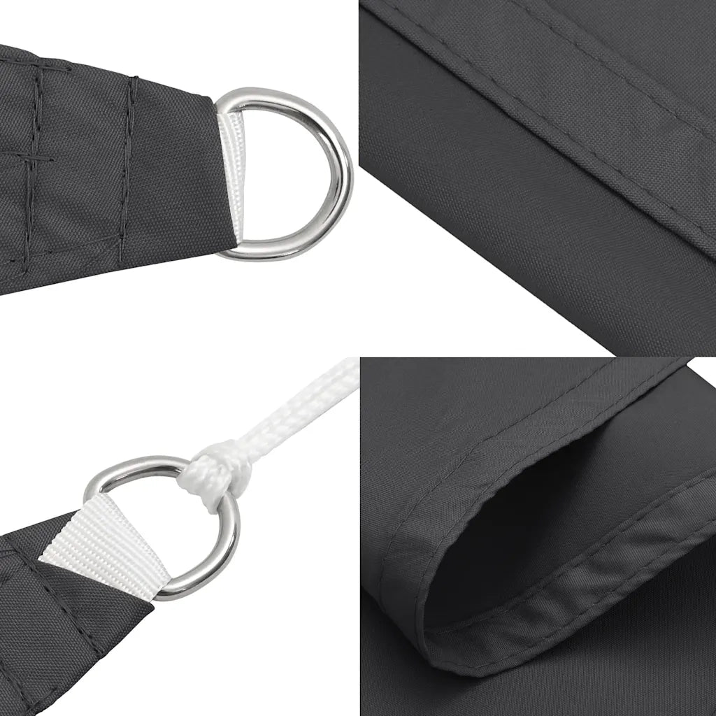 Parasole a Vela Oxford Rettangolare 2,5x4 m Antracite