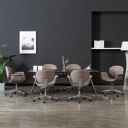 Sedie da Pranzo Girevoli 6 pz Grigio Talpa in Tessuto 3054871
