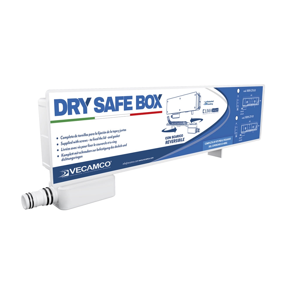 CASSETTA DI PREDISPOSIZIONE CON SIFONE A SECCO DRY SAFE BOX- mm 430x160x65- VECAM- pezzi 1