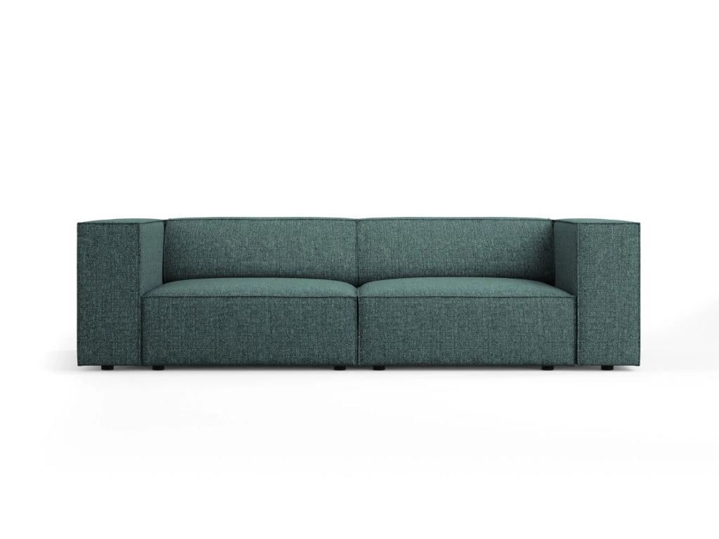 Cosmopolitan Design - Divano "Arendal" 3 posti in ciniglia petrolio 