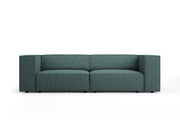 Cosmopolitan Design - Divano "Arendal" 3 posti in ciniglia petrolio 