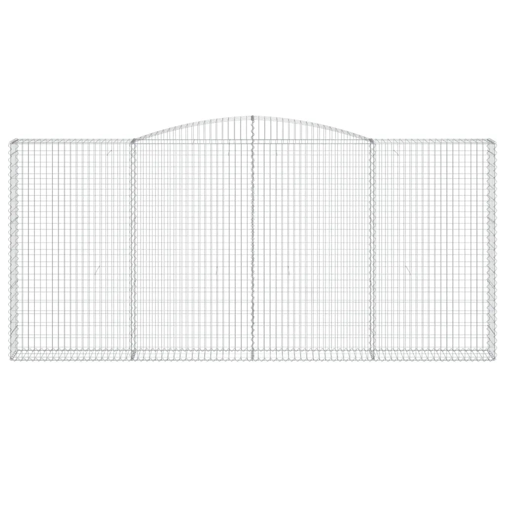 Cesti Gabbioni ad Arco 4 pz 400x30x180/200 cm Ferro Zincato 3146920