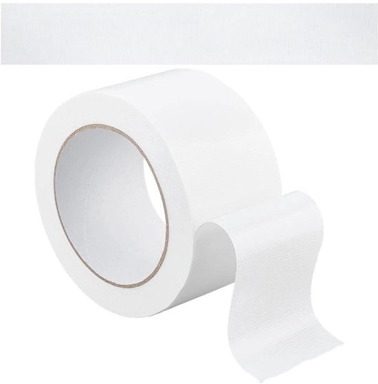 Tape di riparazione acqua resistente - 20 m x 60 mm - Nastro di tessuto bianco - Per fai da te e riparazione - Adatto per tubi e librerie