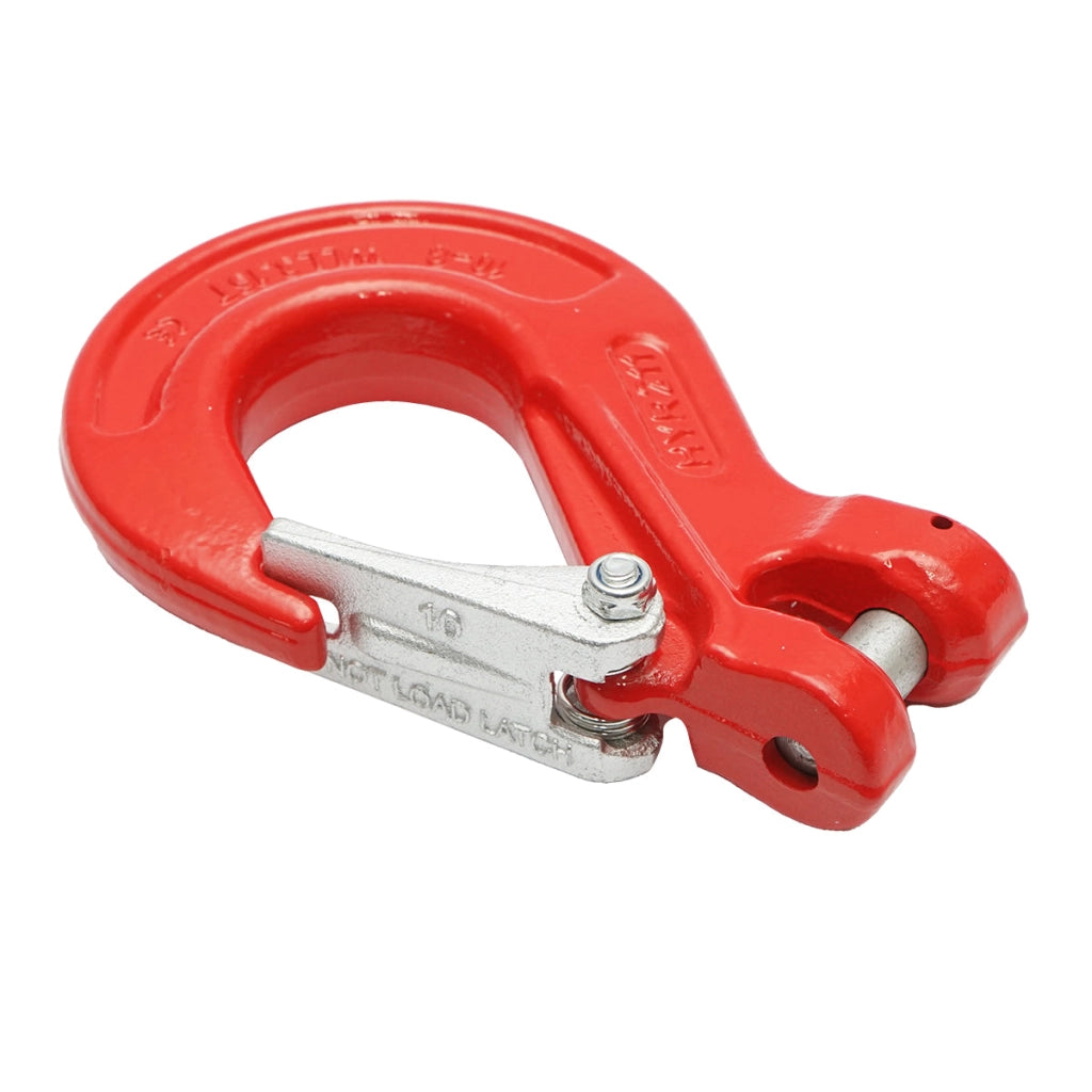 Gancio con bullone e sicurezza per catena a maglie da 10 mm, carico massimo supportato 3,15 T