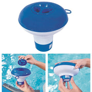 Trade Shop - Dosatore Dispenser Galleggiante 12,7cm Per Compresse Cloro Piscina Vasche 58210 -