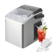 ZMH Macchina per il ghiaccio 1,3L 125W produce 6 cubetti di ghiaccio in 9 minuti 14 kg/24 ore per cucina e bar