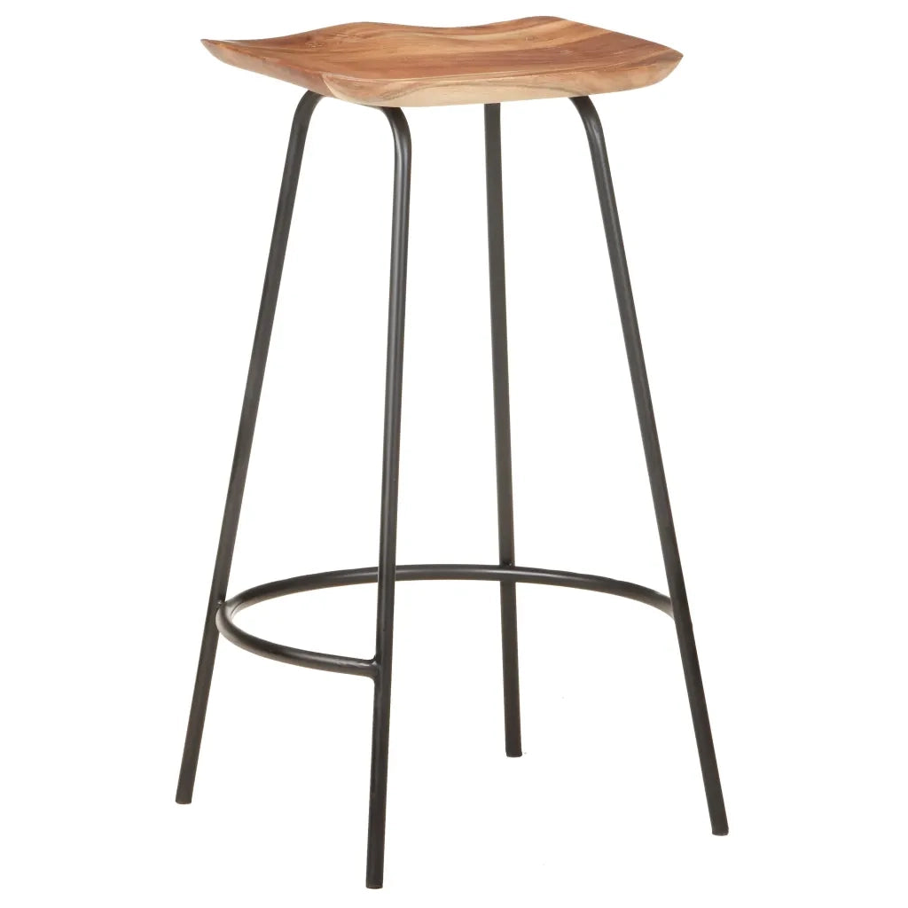 Sgabelli da Bar 4 pz in Legno Massello di Acacia cod mxl 72045