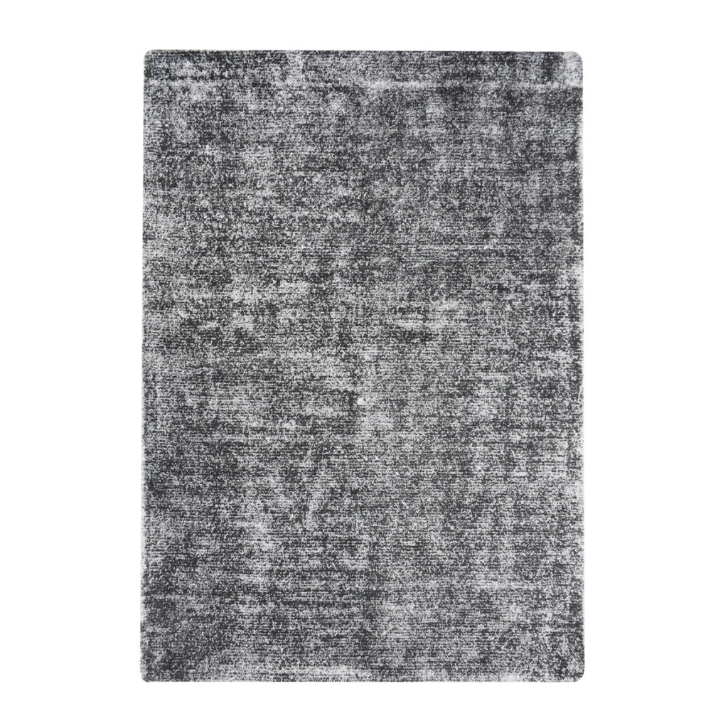 Tappeto moderno Etna 100 in poliestere grigio antracite
