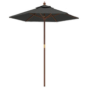 Ombrellone da giardino con palo in legno 196 x 231 cm antracite 02_0008332