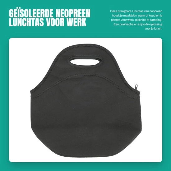 Borsa termica isolata portatile - resistente all'acqua - antiscivolo - capacità fino a 10 kg - materiale di alta qualità neoprene - contenitore per pasti