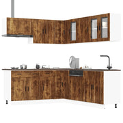 Set Mobili da Cucina 11 pz Porto Rovere Fumo in Truciolato