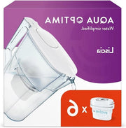 Filtro acqua Evolve+ 6 x 30 giorni - capacità 25 litri - riduzione microplastiche - cloro - calcare - impurezze - bianco