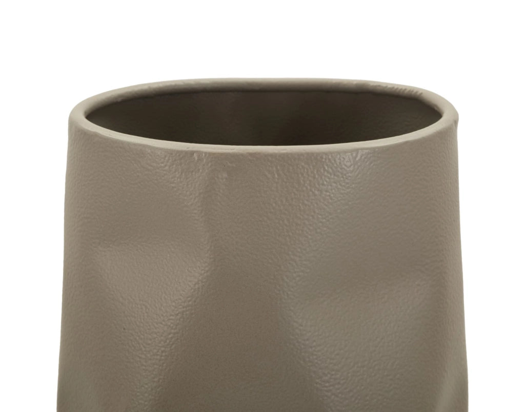 Vaso Norimberga 16x20x50 cm in Ferro Crema