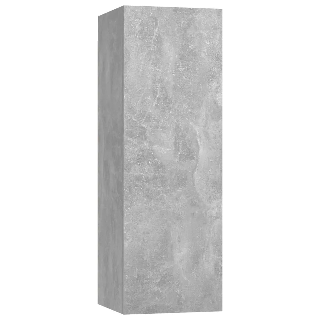 Set di Mobili Porta TV 4 pz Grigio Cemento in Legno Multistrato 3079152