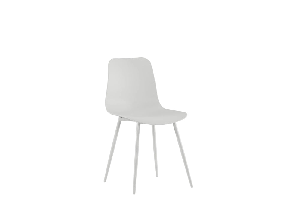 Set 4 Sedie Cover 50x58x85 cm in Polipropilene Bianco