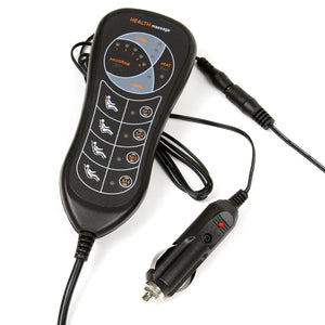 Massaggiatore con funzione termica e vibrazione 5 motori 105x50cm nero 12V Sedile massaggiante