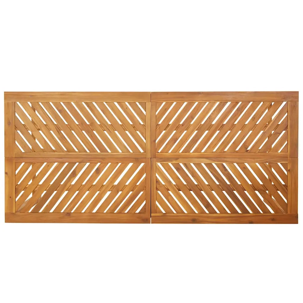 Set da Pranzo per Giardino 9 pcs Marrone 3154126