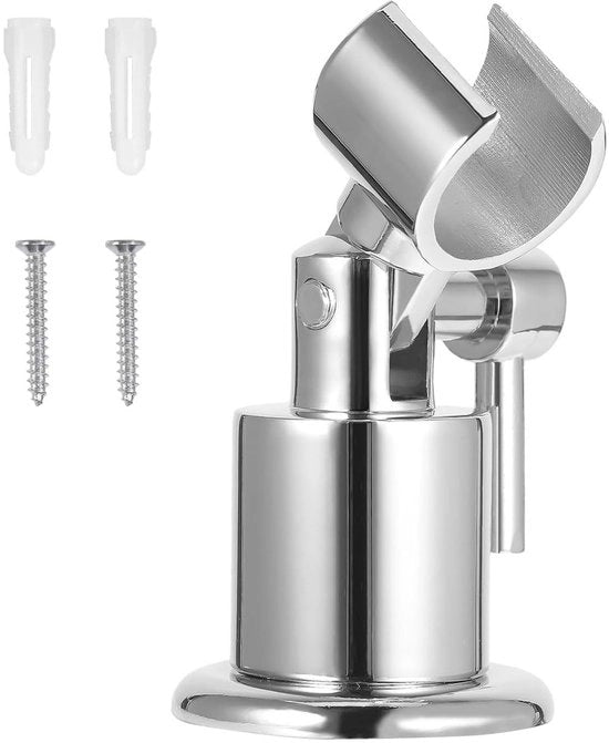 Supporto doccia regolabile 180 gradi - completo di metallo - resistente alla corrosione - installazione a parete - rivestimento in acciaio inox - duraturo e impermeabile - supporto doccia