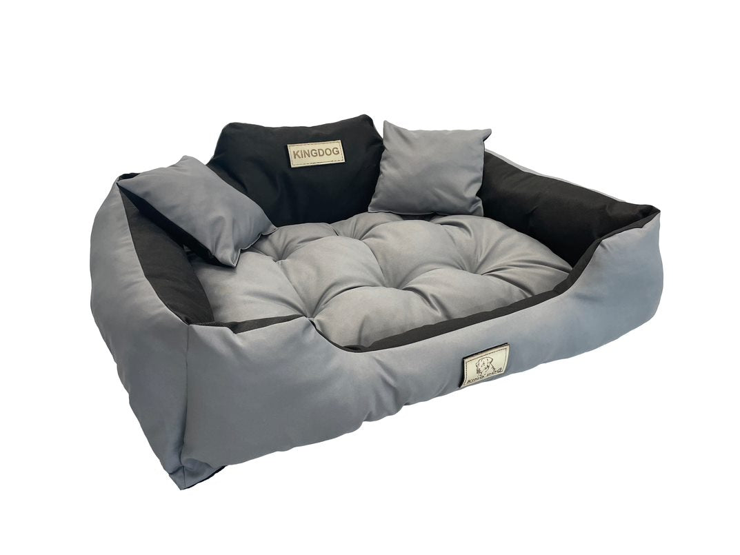 AIO FACTORY 115x95 cm KINGDOG Cuccia per cani impermeabile personalizzabile Grigio scuro