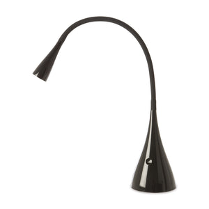 Lampada Da Scrivania Contemporanea Snake Acrilico Nero Led 3W 3000K