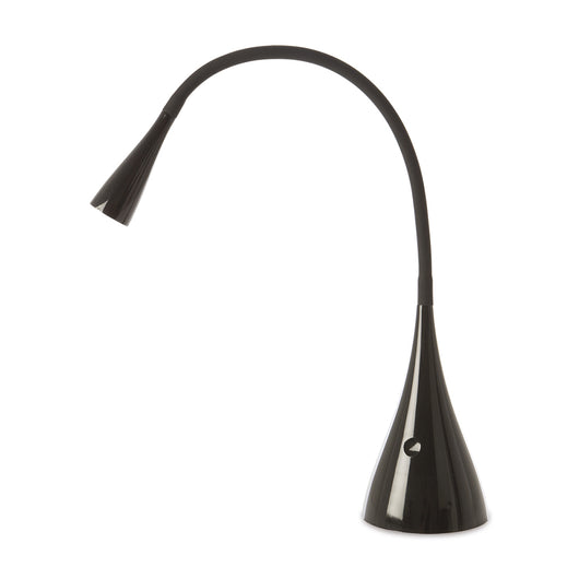 Lampada Da Scrivania Contemporanea Snake Acrilico Nero Led 3W 3000K